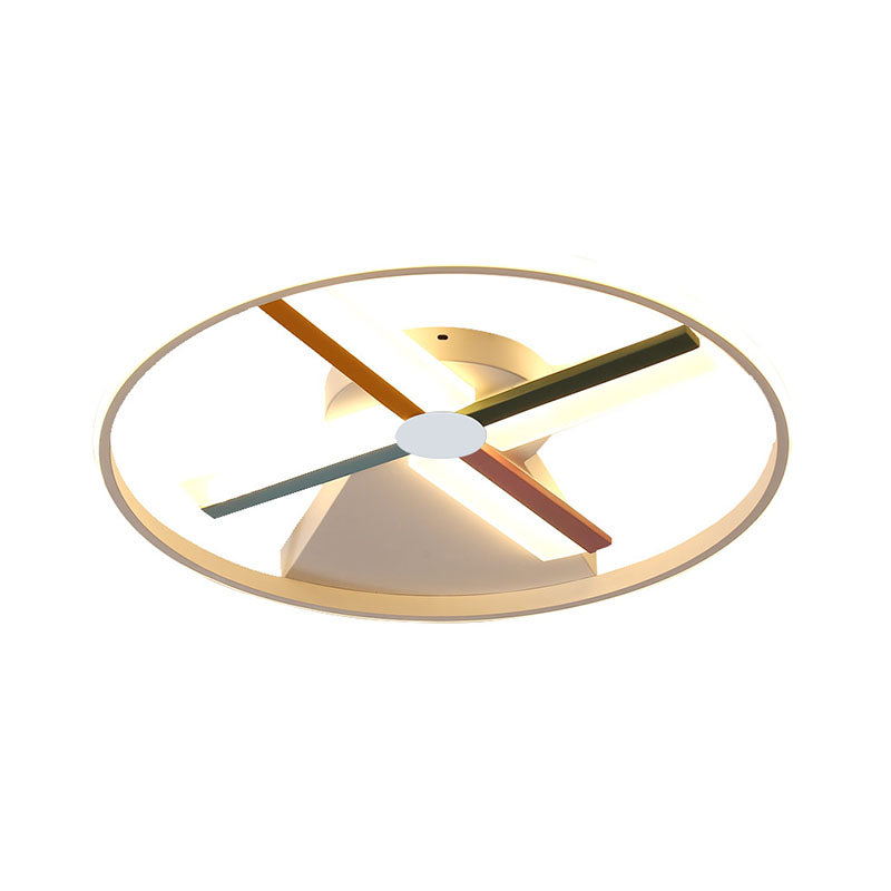 Windmill Led Ceiling Light For Modern Children’s Bedroom 16.5’/20.5’ Wide