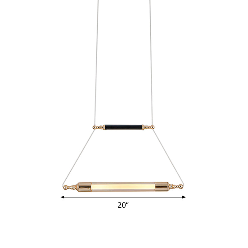 Vintage Black And Gold Led Glass Pendant Light With Warm/White Glow Steel Cord.