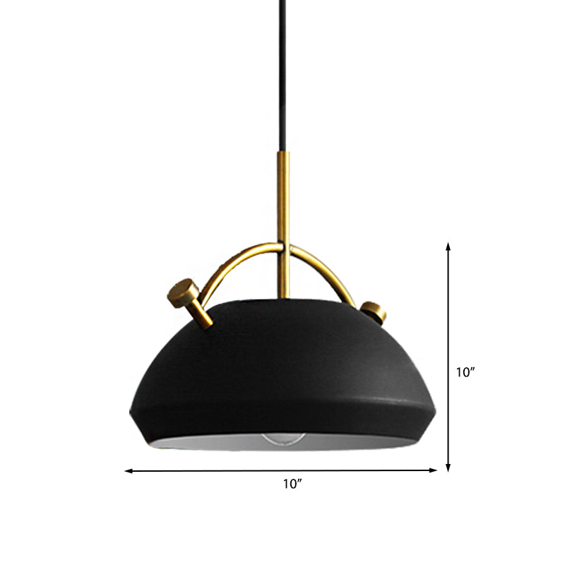 Retro Dome Shade Hanging Ceiling Light - Stylish Metal Pendant Lamp For Table 10’/11’/13’