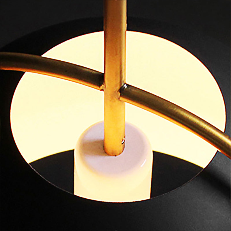 Retro Dome Shade Hanging Ceiling Light - Stylish Metal Pendant Lamp In Black/White 10/11/13 Width