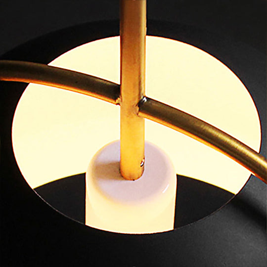 Retro Dome Shade Hanging Ceiling Light - Stylish Metal Pendant Lamp In Black/White 10/11/13 Width