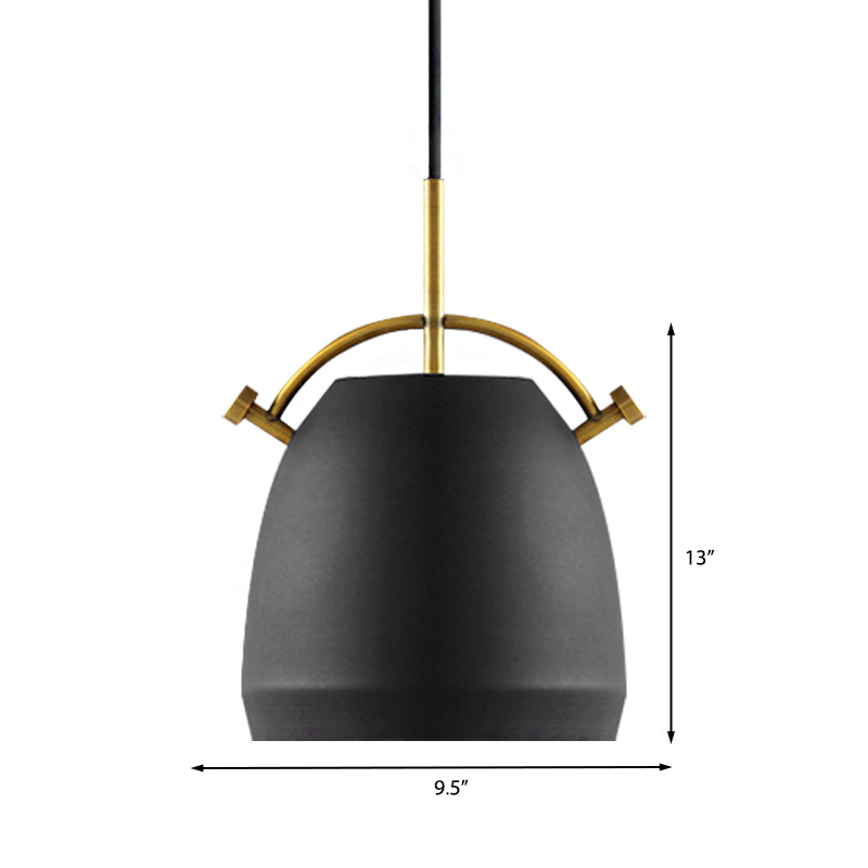 Retro Dome Shade Hanging Ceiling Light - Stylish Metal Pendant Lamp For Table 10’/11’/13’