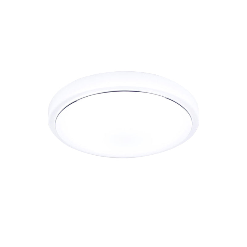 Metal Led Ceiling Light Fixture With Acrylic Shade For Hallway - Warm/White 7.5’/9’/12’ Dia