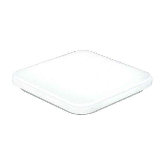Nordic Led Ceiling Flush Mount Light - White Square Lamp With Acrylic Shade (12’/15’/18’) For