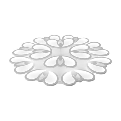 Led Flush Mount Ceiling Lamp With Acrylic Shade In Warm/White/Natural Light For Living Room