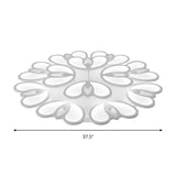 Led Flush Mount Ceiling Lamp With Acrylic Shade In Warm/White/Natural Light For Living Room