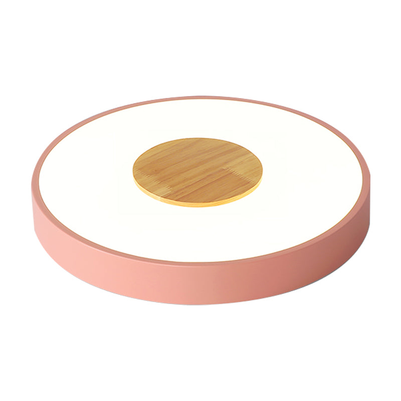 Nordic Metal Flush Mount Ceiling Light - 12’/16’/19.5’ Diameter Integrated Led Fixture For