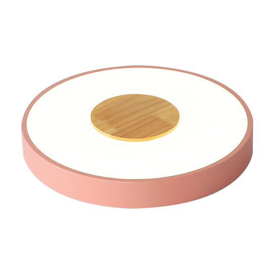 Nordic Metal Flush Mount Ceiling Light - 12’/16’/19.5’ Diameter Integrated Led Fixture For