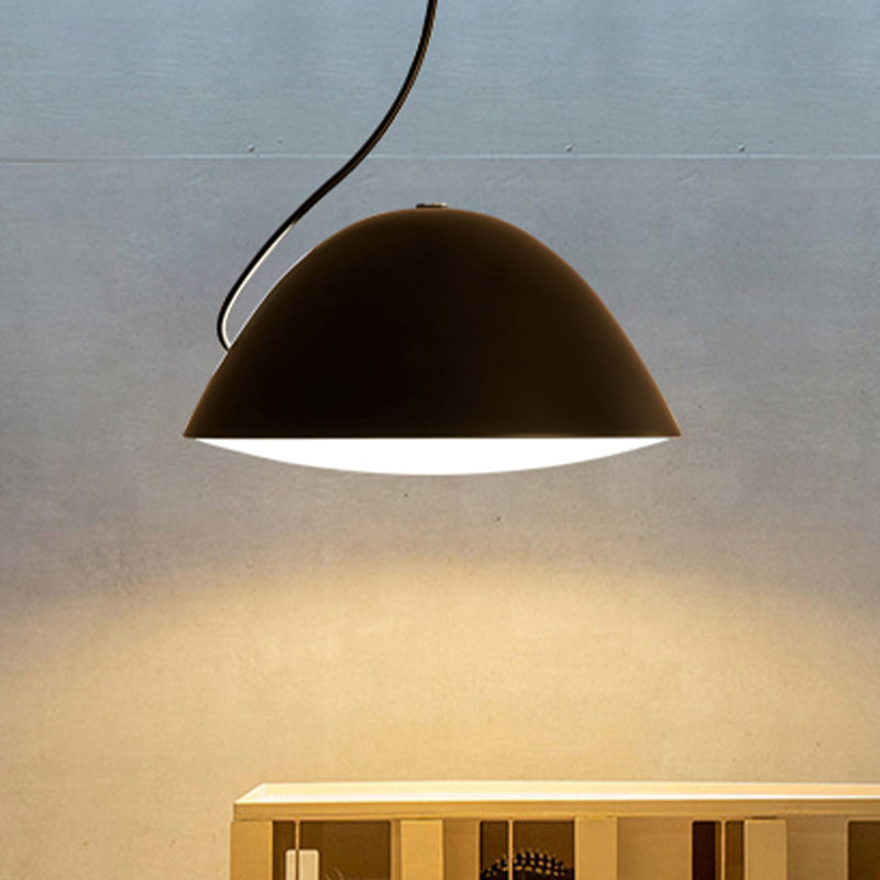 Contemporary Black/White Metal Pendant Light For Dining Room