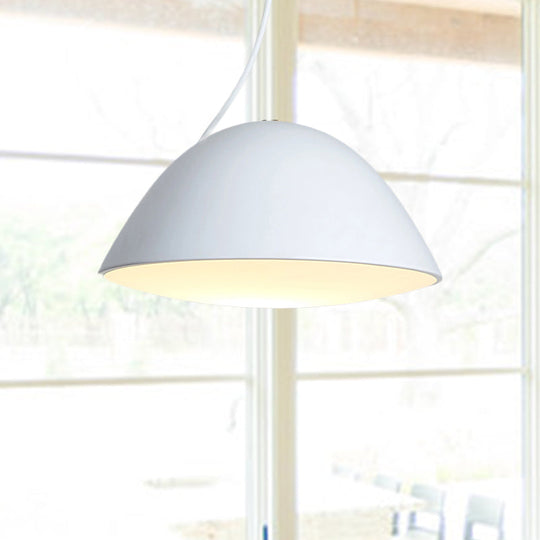 Contemporary Black/White Metal Pendant Light For Dining Room