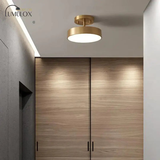 Creative Aisle Light Corridor Stairs Full Copper Lamp Ceiling