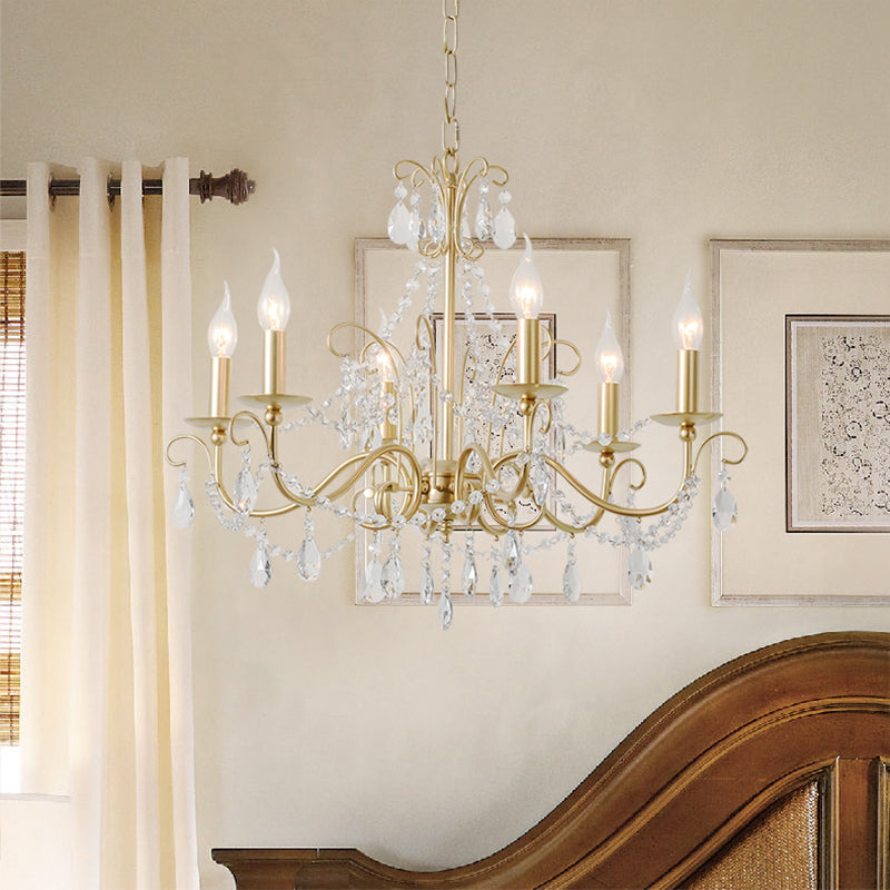 Moderne Pendelleuchte mit Kristallperlen und Champagner-Finish – 3/6 Lichter – Hängende Deckenleuchte

 Dieser überarbeitete Titel ist kürzer und prägnanter, enthält aber dennoch alle wichtigen Schlüsselwörter für SEO-Zwecke.