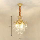 Modernist Style Crystal Chandelier With 3/6 Heads - Black/Gold Ceiling Pendant Light For Bedroom