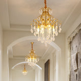 Modernist Style Crystal Chandelier With 3/6 Heads - Black/Gold Ceiling Pendant Light For Bedroom