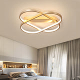 Contemporary Gold Oval Led Ceiling Light For Bedroom - Warm/White 19.5/23.5 Wide / 19.5 White