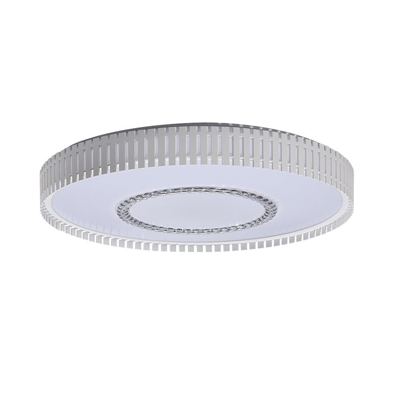 White Round Led Acrylic Flush Mount Ceiling Lamp - Simple And Versatile Lighting Fixture In