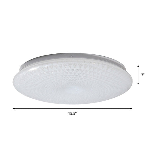 Modern Acrylic Led Ceiling Light Fixture In Warm/White/Natural – 15’/19’ Dia