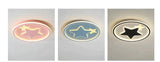 Modern Bedroom Star Round Ceiling Lamp