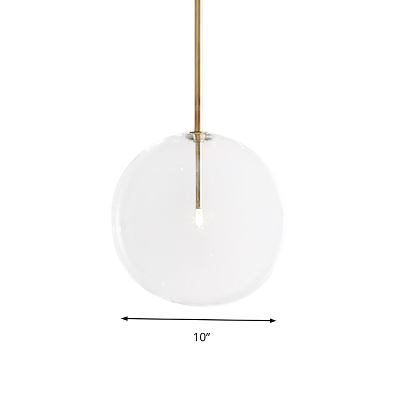 Clear Glass Led Pendant Light - Post-Modern Global Design For Dining Room 1 6’/7’/8’ Wide