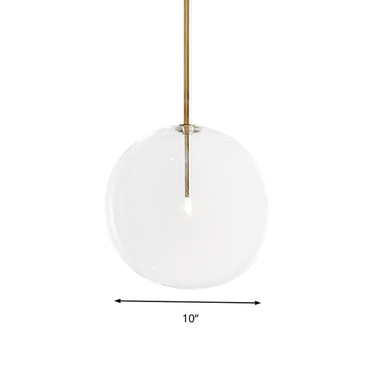 Clear Glass Led Pendant Light - Post-Modern Global Design For Dining Room 1 6’/7’/8’ Wide