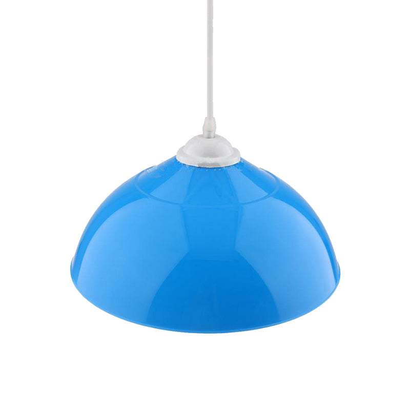 Modern Metallic Pendant Light In Polished Black/Grey - 1-Light Ceiling Hanging Fixture For Dining