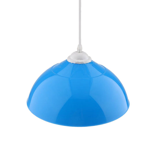 Modern Metallic Pendant Light In Polished Black/Grey - 1-Light Ceiling Hanging Fixture For Dining