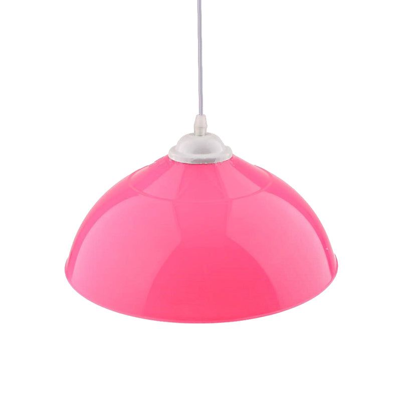 Modern Metallic Pendant Light In Polished Black/Grey - 1-Light Ceiling Hanging Fixture For Dining