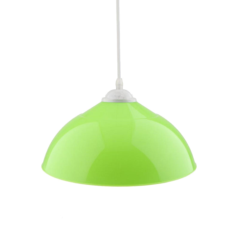 Modern Metallic Pendant Light In Polished Black/Grey - 1-Light Ceiling Hanging Fixture For Dining