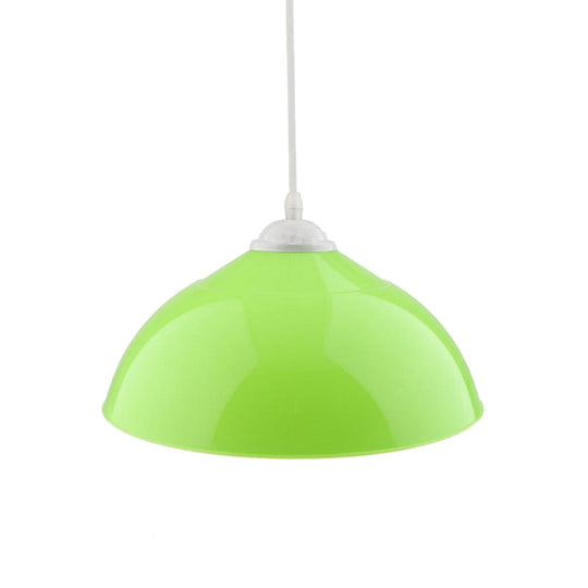 Modern Metallic Pendant Light In Polished Black/Grey - 1-Light Ceiling Hanging Fixture For Dining