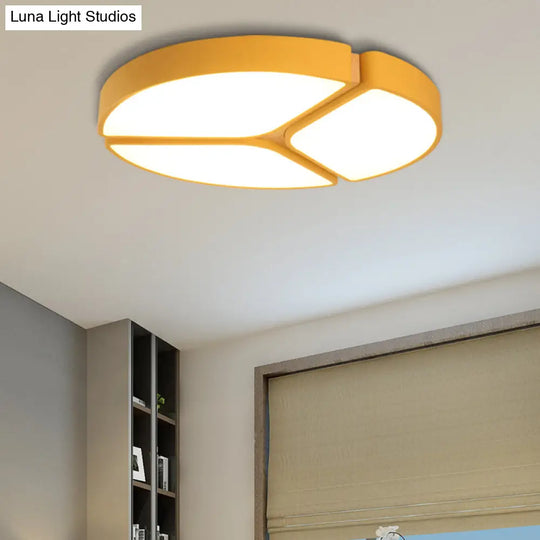 16/19.5/23.5 Macaron Metallic Led Flushmount Light - Warm/White