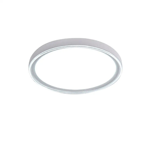 16’/19.5’ Nordic Metal Round Flush Light With Acrylic Shade - White/Pink/Yellow Led Ceiling