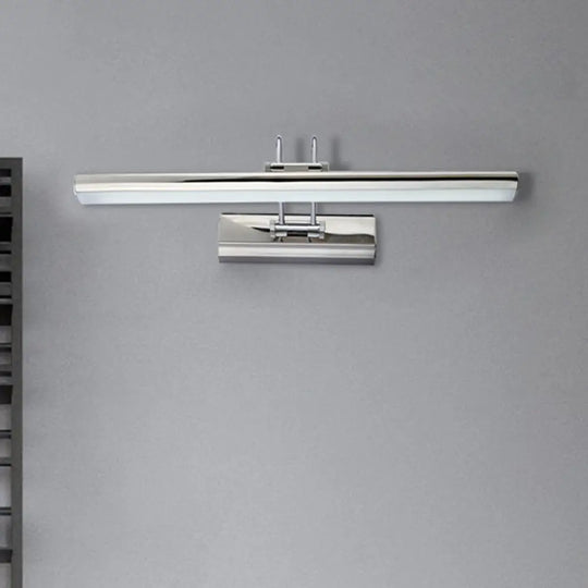 16/22 Led Bathroom Vanity Mirror Light With Aluminum Frame - Modern Style White/Warm Lighting Silver