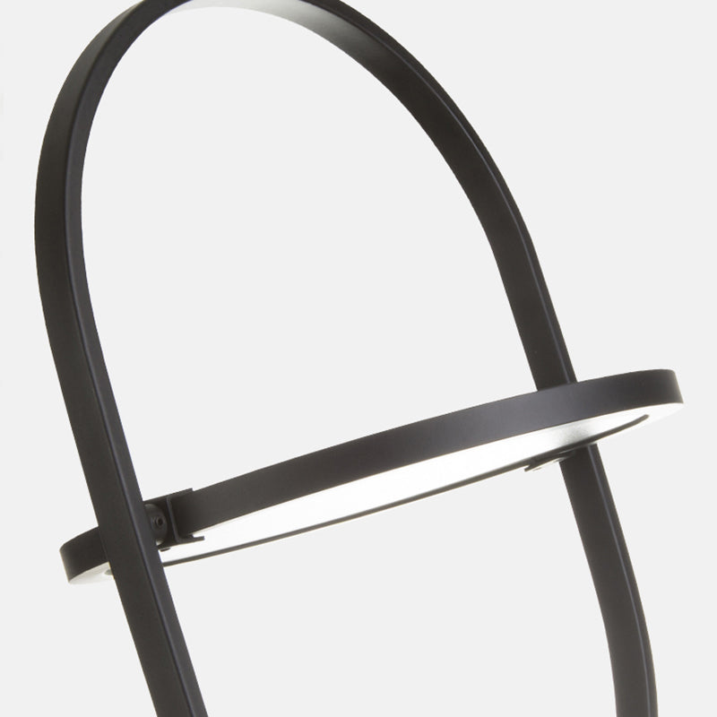 Black Metal Led Oval Ceiling Pendant Light - Simple And Versatile