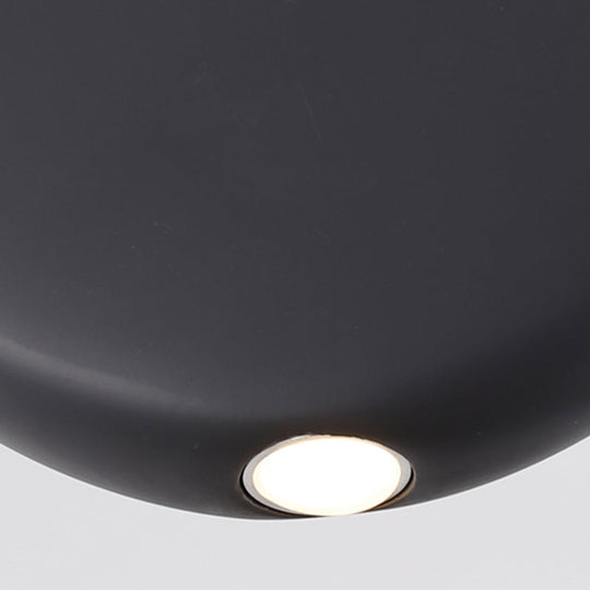 Nordic Led Resin Hanging Lamp Black/Grey/Green Round Suspension Pendant Warm/White Light 6’/8.5/12’W