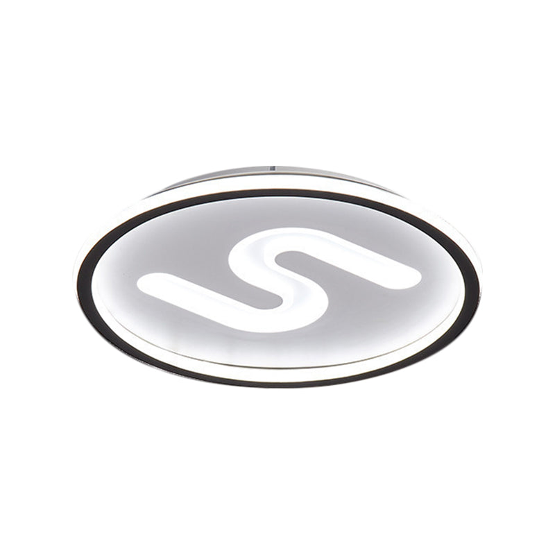 Modern Clear Glass Round Flush Mount With 9 Lights In Black/Gold And Warm/White - 16’/19.5’ Width