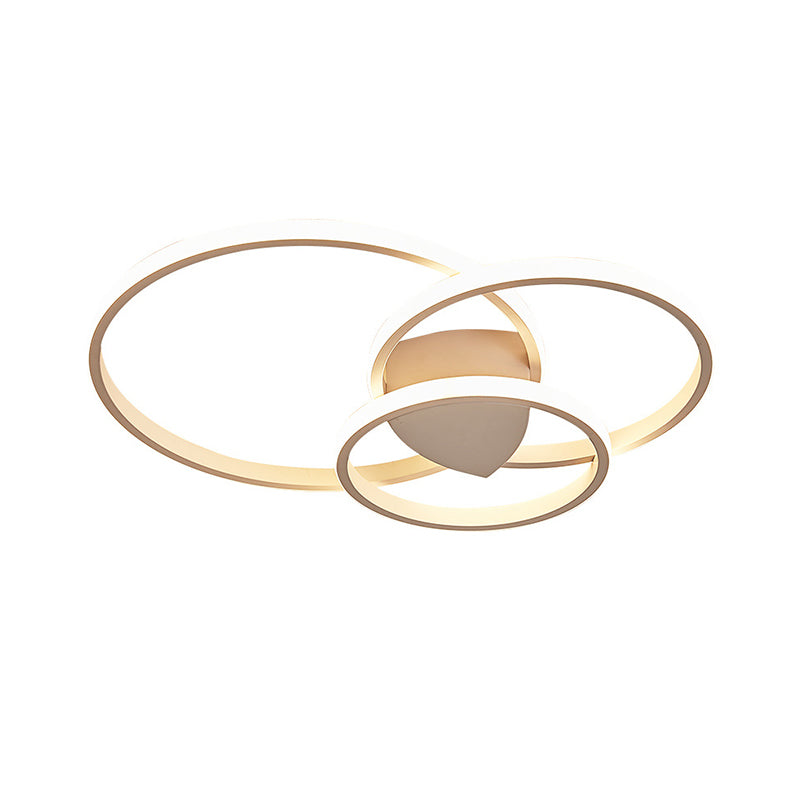 White Light Circular Flush Mount Led Ceiling Fixture (14’/19’/21.5’) For Hallways And Corridors