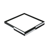 Modern Acrylic Led Black Flush Mount Light Warm/White 16/19.5/37.5 Wide