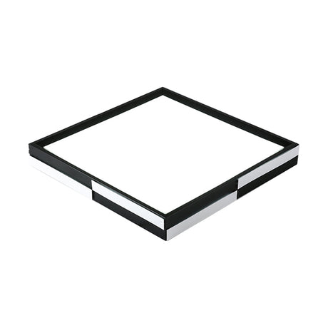 Modern Acrylic Led Black Flush Mount Light Warm/White 16/19.5/37.5 Wide