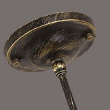 Vintage Style Bronze/Gold Finish Semi Flush Mount Ceiling Light With Cylindrical Shade Ideal For