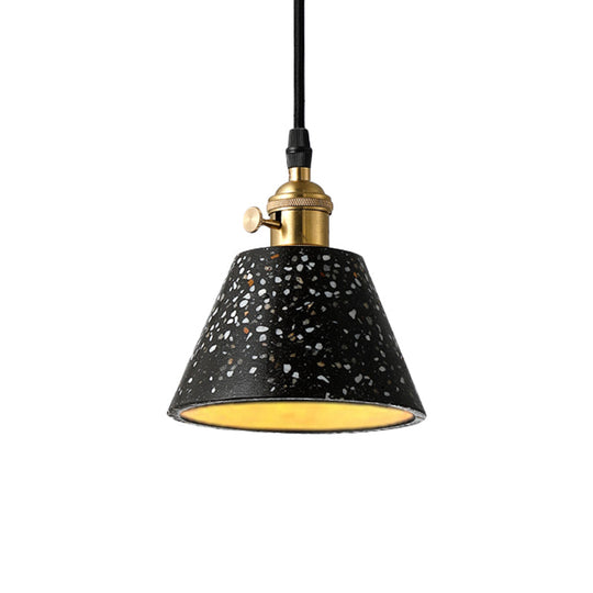Vera - Nordic Style Black/Blue/Green Cone Concrete Pendant Lighting