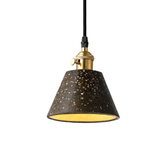 Vera - Nordic Style Black/Blue/Green Cone Concrete Pendant Lighting