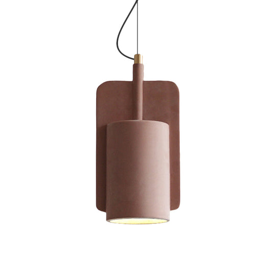Geometric Industrial Cement Pendant Light - Grey/Beige/Pink 1-Light 6’/8’/9’W