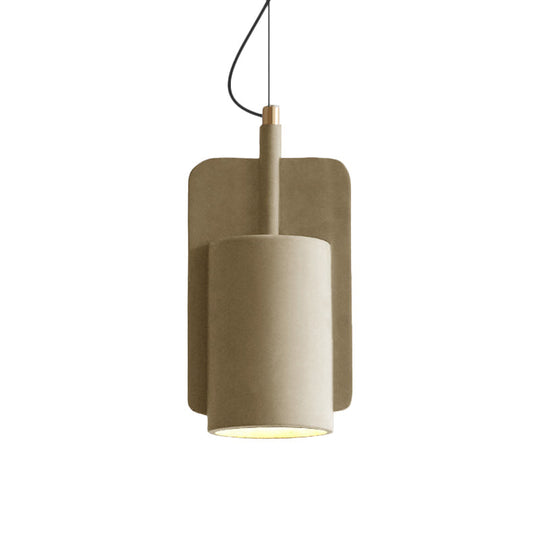 Geometric Industrial Cement Pendant Light - Grey/Beige/Pink 1-Light 6’/8’/9’W