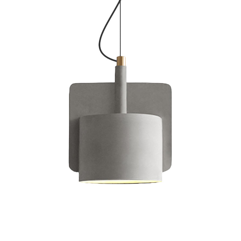 Geometric Industrial Cement Pendant Light - Grey/Beige/Pink 1-Light 6’/8’/9’W