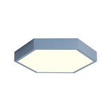 Modern Led Ceiling Light For Child Bedroom With Hexagon Shade