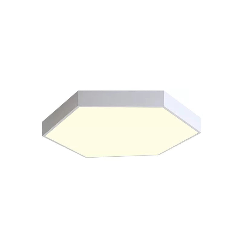 Modern Led Ceiling Light For Child Bedroom With Hexagon Shade