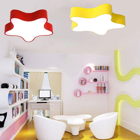 Contemporary Star Ceiling Light For Boys And Girls Bedroom