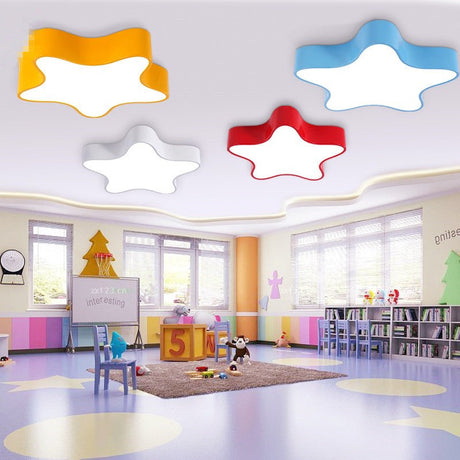 Contemporary Star Ceiling Light For Boys And Girls Bedroom