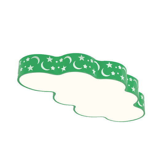 Starry Cloud Acrylic Kids Ceiling Lamp - Modern Flush Mount For Child’s Bedroom