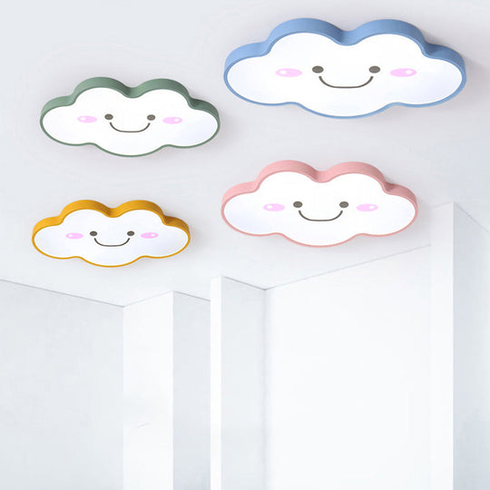 Smiling Cloud Ceiling Light - Children’s Nordic Style Acrylic Fixture